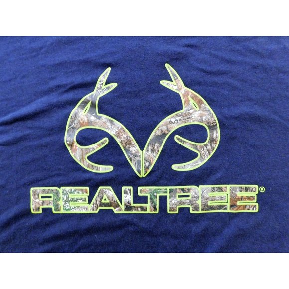 Realtree Tee Shirt Northern Outpost XXL Blue Long Sleeve - Picture 3 of 6